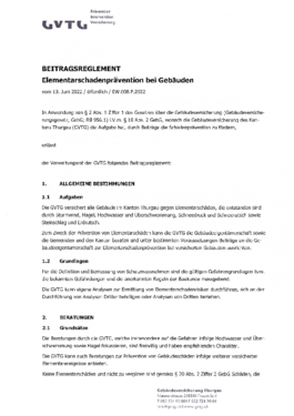 Beitragsreglement ESP